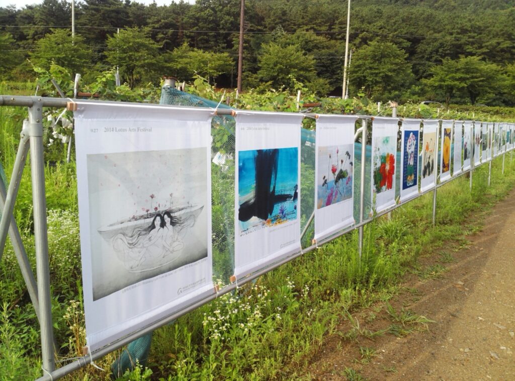 제10회 2015 연꽃그림페스티벌 전시 전경, 연꽃테마파크