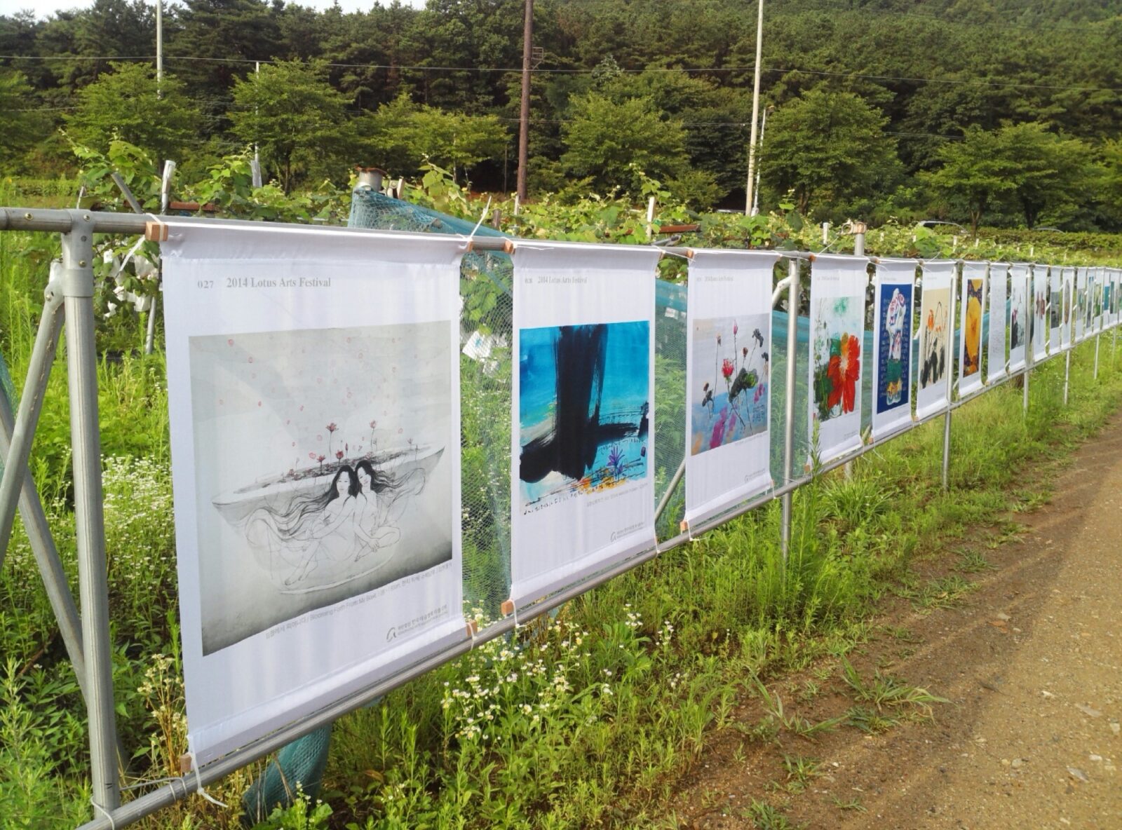제10회 2015 연꽃그림페스티벌 전시 전경, 연꽃테마파크